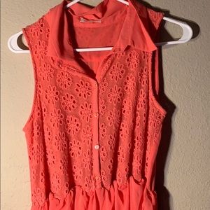 coral easter dress
